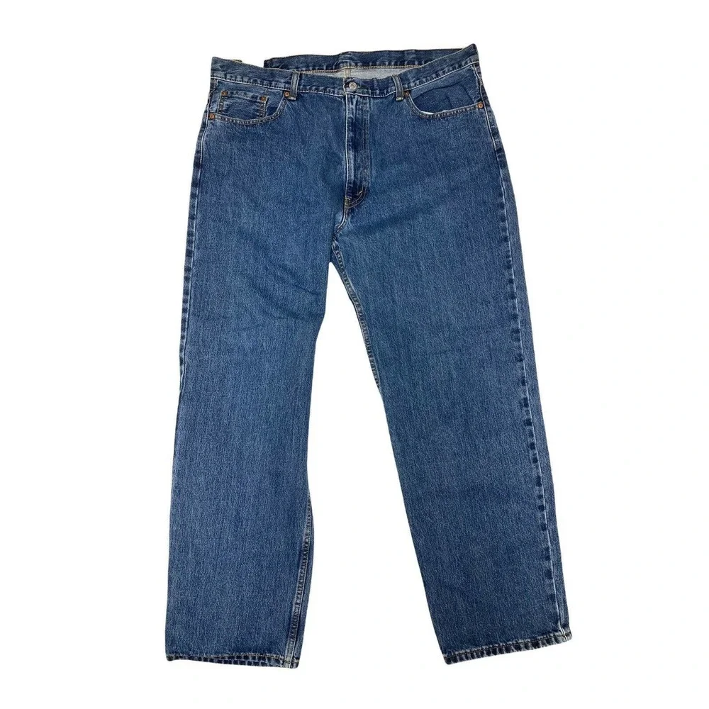Levi’s 550 Relaxed Fit Tapered Leg Medium Wash Denim Jeans Size 42x32
